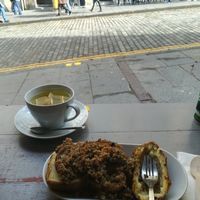 Haggis at The Baked Potato Shop in Edinburgh