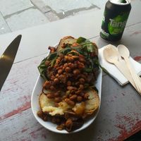 Spinach salad at The Baked Potato Shop in Edinburgh