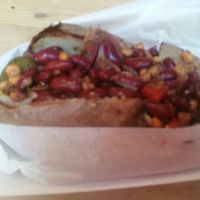 Baked potato with Mexican filling  at The Baked Potato Shop in Edinburgh