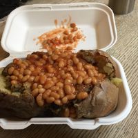Haggis beans  at The Baked Potato Shop in Edinburgh