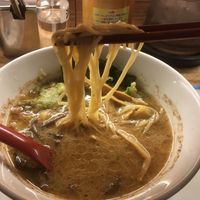 Vegan Kumamoto ramen - Tonkotsu-style with Burnt Garlic oil at Kyushu Jangara Ramen - Akasaka in Tokyo