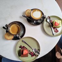 Tiramisu and lemon cheese cake at Plant B in Antwerpen