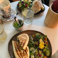 Got the Italian panini and it was so nice! Haven’t had a vegan meal in a while and the pesto in this made me want to make more vegan food at home😄 #Veganuary at Plant B in Antwerpen