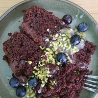 Chocolate cake at Plant B in Antwerpen