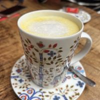 Kurkuma latte  at Plant B in Antwerpen
