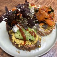 “Salmon” toast  at Plant B in Antwerpen