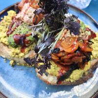 Salmon toast at Plant B in Antwerpen