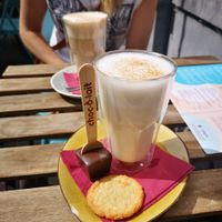 Chocolate milk with almond milk at Plant B in Antwerpen