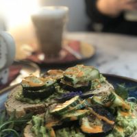 Spicy toast advocado  at Plant B in Antwerpen