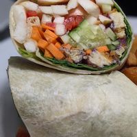 Apple Blueberry Chicken Wrap at The Food and Art Cafe in Whitby