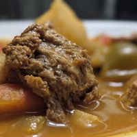 Filipino "Beef" Stew  at The Food and Art Cafe in Whitby