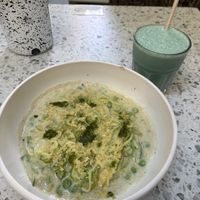 Warm pesto pasta   at YayaRaw in Izmir