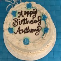 Vegan birthday cake at Lou's Restaurant & Bakery in Hanover