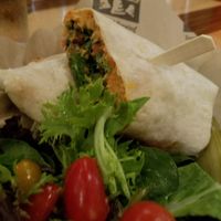Hummus Tabouleh wrap at Bell's Brewery in Kalamazoo