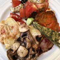 They have a delicious “all you can eat” buffet. You can choose from the many salads and baked dishes. We will definitely come back again this week in one of their restaurants ! at DaTerra - Foz do Douro in Porto