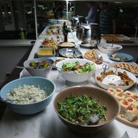 vegan buffet at DaTerra - Foz do Douro in Porto