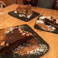 Couldn’t decide on dessert, so we chose three!   at DaTerra - Foz do Douro in Porto