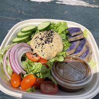 Chickpea salad at Herbivores in Kailua Kona
