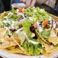 Jackfruit nachos  at Herbivores in Kailua Kona