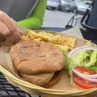 Chik’n sandwich at Herbivores in Kailua Kona