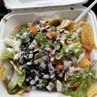 Jackfruit nachos  at Herbivores in Kailua Kona