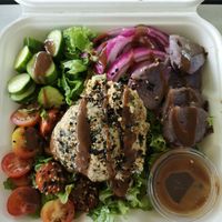 Chickpea tuna salad at Herbivores in Kailua Kona