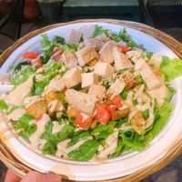 chickn cesar salad  at Herbivores in Kailua Kona