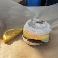 Breakfast sandwich  at Herbivores in Kailua Kona