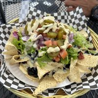 Jackfruit nachos 🤙🤙  at Herbivores in Kailua Kona
