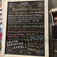 Specials of the day   at Herbivores in Kailua Kona