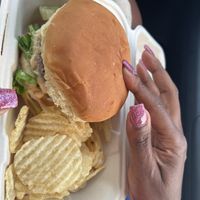 Big Mac style burger.  It has either beyond or burger patties and I’m not a fan of those at all.   My wife LOVED it!!  at Herbivores in Kailua Kona