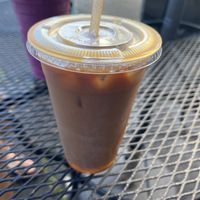 Iced coffee - needed a little more almond milkk  at Herbivores in Kailua Kona