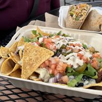 Nachos & Crunchwrap  at Herbivores in Kailua Kona