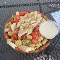 Chicken Caesar salad   at Herbivores in Kailua Kona