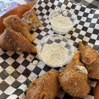 Lemon pepper wings   at Herbivores in Kailua Kona