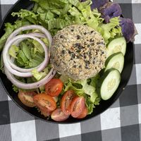 Chicken of the Sea Chickpea Saladd  at Herbivores in Kailua Kona