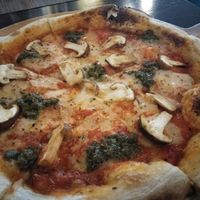 Mushroom pesto pizza at Goodsouls Kitchen in Chiang Mai