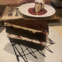black forest cake and new york cheesecake  at Goodsouls Kitchen in Chiang Mai