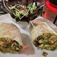 Wrap with side salad   at Goodsouls Kitchen in Chiang Mai