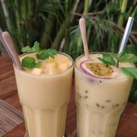 Mango lassis at Goodsouls Kitchen in Chiang Mai