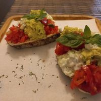 Avo crostini at Goodsouls Kitchen in Chiang Mai