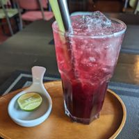 hibiscus soda at Goodsouls Kitchen in Chiang Mai