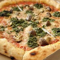 Mushroom pesto pizza, takeaway (225 THB)  at Goodsouls Kitchen in Chiang Mai