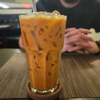 Thai iced tea at Goodsouls Kitchen in Chiang Mai