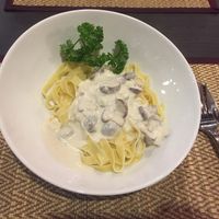 Mushroom Fettuccine  at Goodsouls Kitchen in Chiang Mai