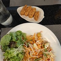 Papaya salad and tempe at Goodsouls Kitchen in Chiang Mai
