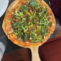 Godfather Pizza with basil  at Goodsouls Kitchen in Chiang Mai