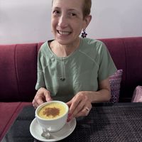 Turmeric latte  at Goodsouls Kitchen in Chiang Mai