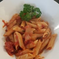 Tomato penne pasta at Goodsouls Kitchen in Chiang Mai