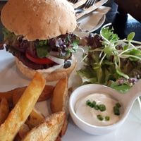 Beetroot burger :) at Goodsouls Kitchen in Chiang Mai